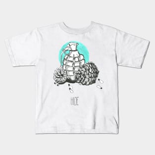 Camouflage of a grenade Kids T-Shirt